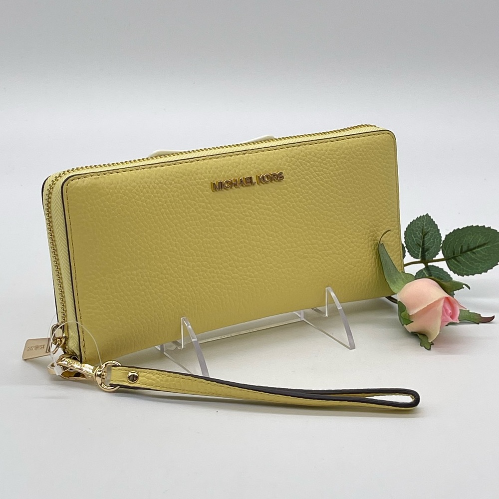 Michael Kors Large Continental Wallet Wristlet Buttercup